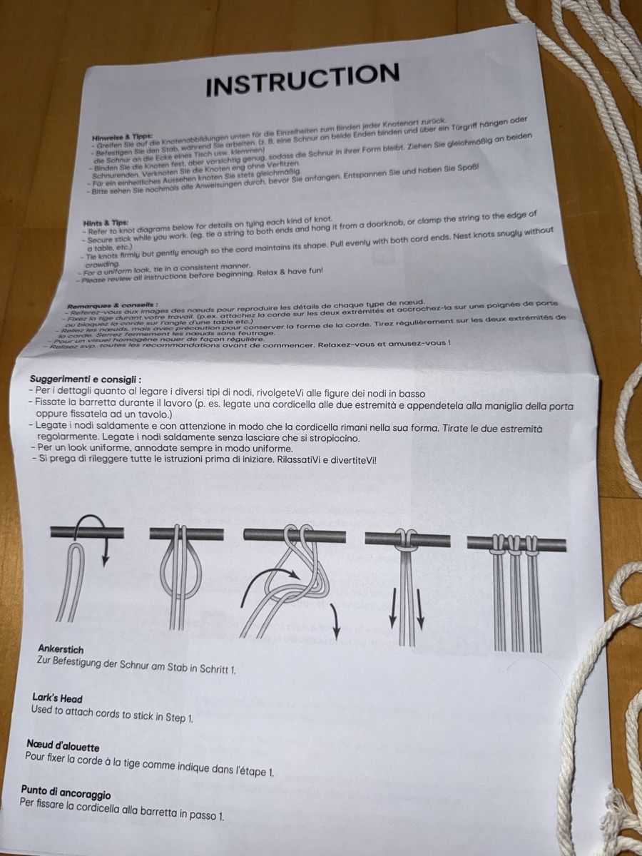 Kit bricolage: Makramee Set – Nuovo (secondo la descrizione) da Mörschwil venduto da Seegurke18 2