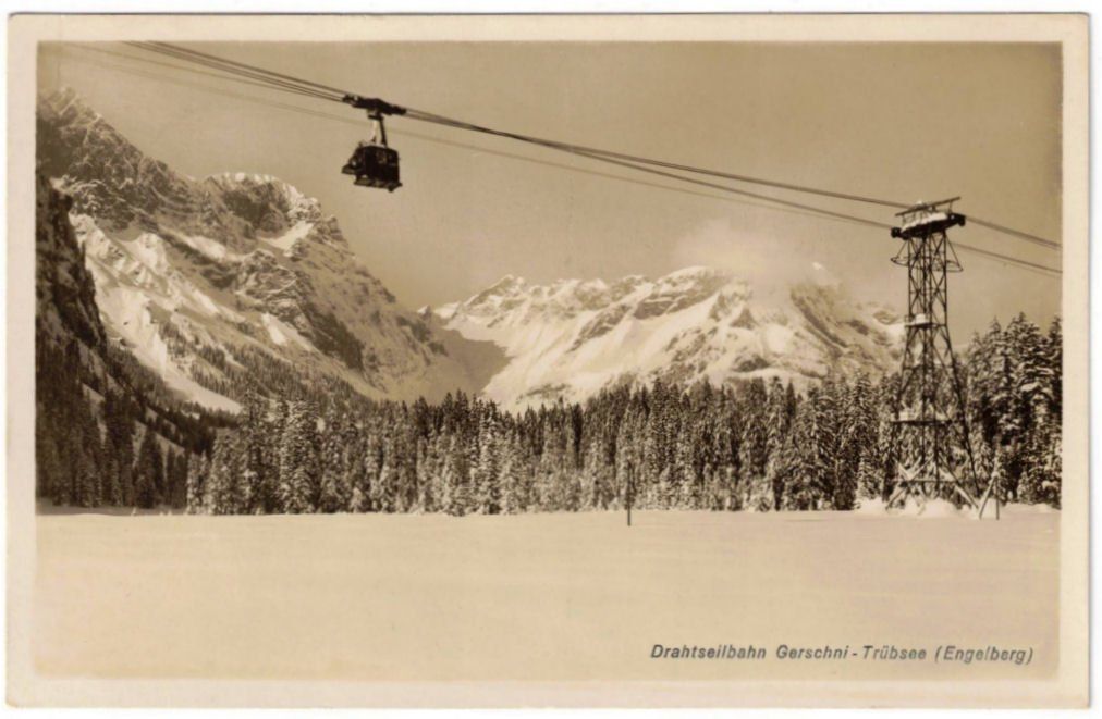 Cartoline postali: Engelberg - Luftseilbahn Gerschnialp--Trübsee – Usato da Binningen venduto da Mountainrider