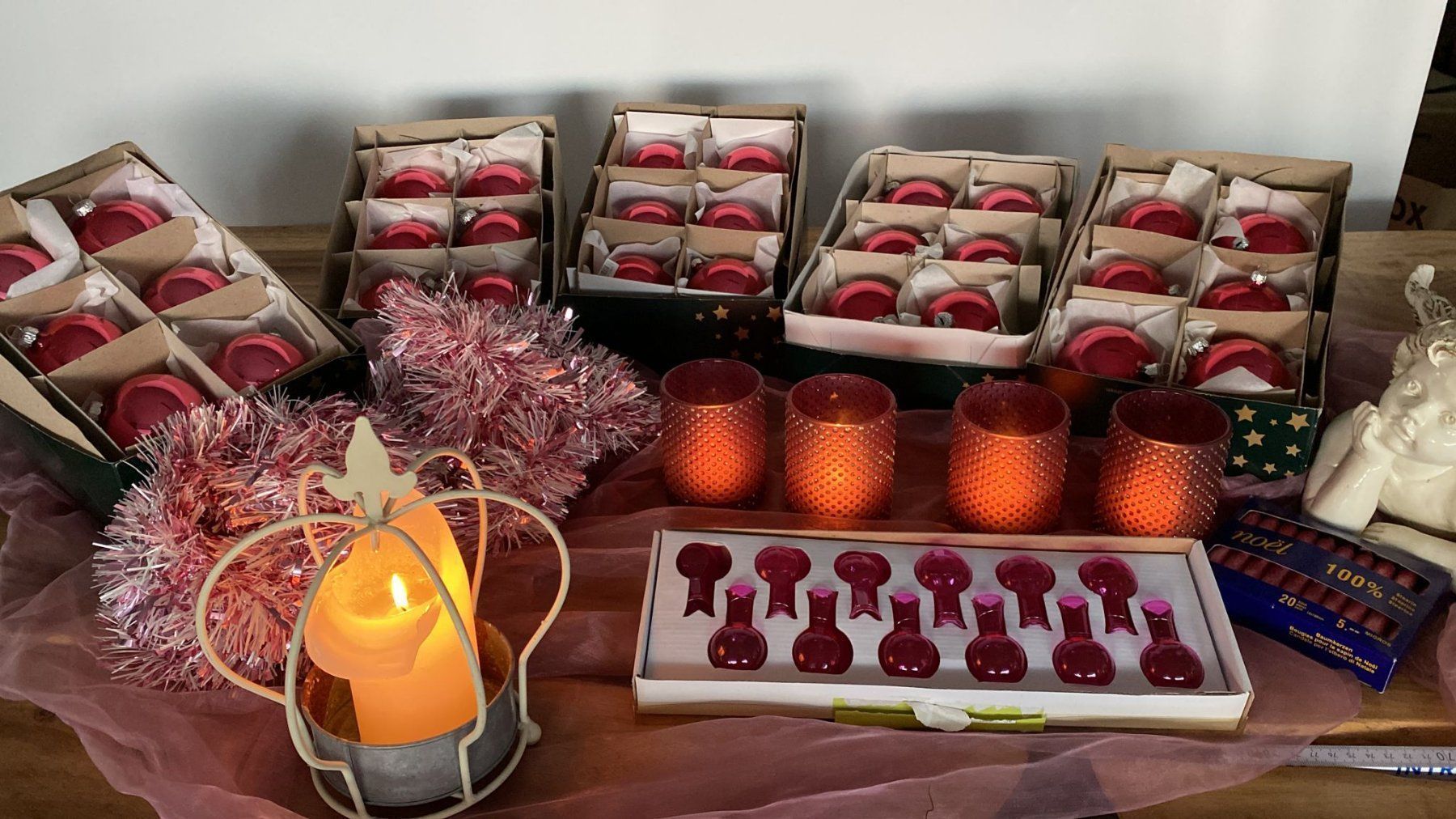 Tutte le decorazioni: Weihnachts Kugeln pink, Dekoration Advent mit Engel – Usato da Dagmersellen venduto da Arcticsnow2017