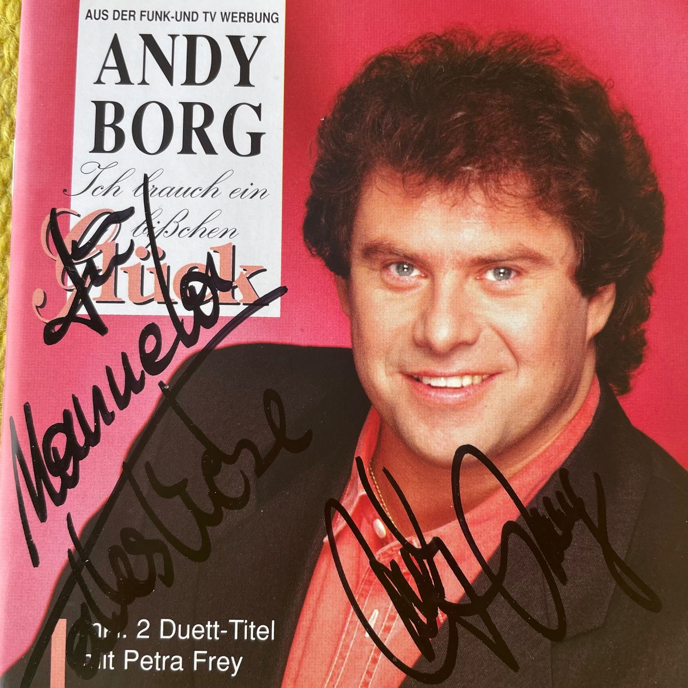 CD: ANDY BORG-MIT UNTERSCHRIFT ICH BRAUCH EIN BISSCHEN GLÜCK – Usato da Rorschacherberg venduto da CD-Roli 1