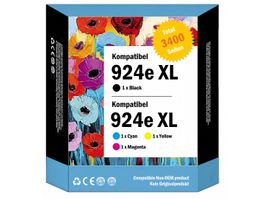 HP-924e (XL) Drucker-Patronen Tinte, 3400 Seiten (4x)