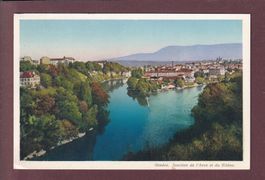 GENEVE - Jonction Rhône et Arve