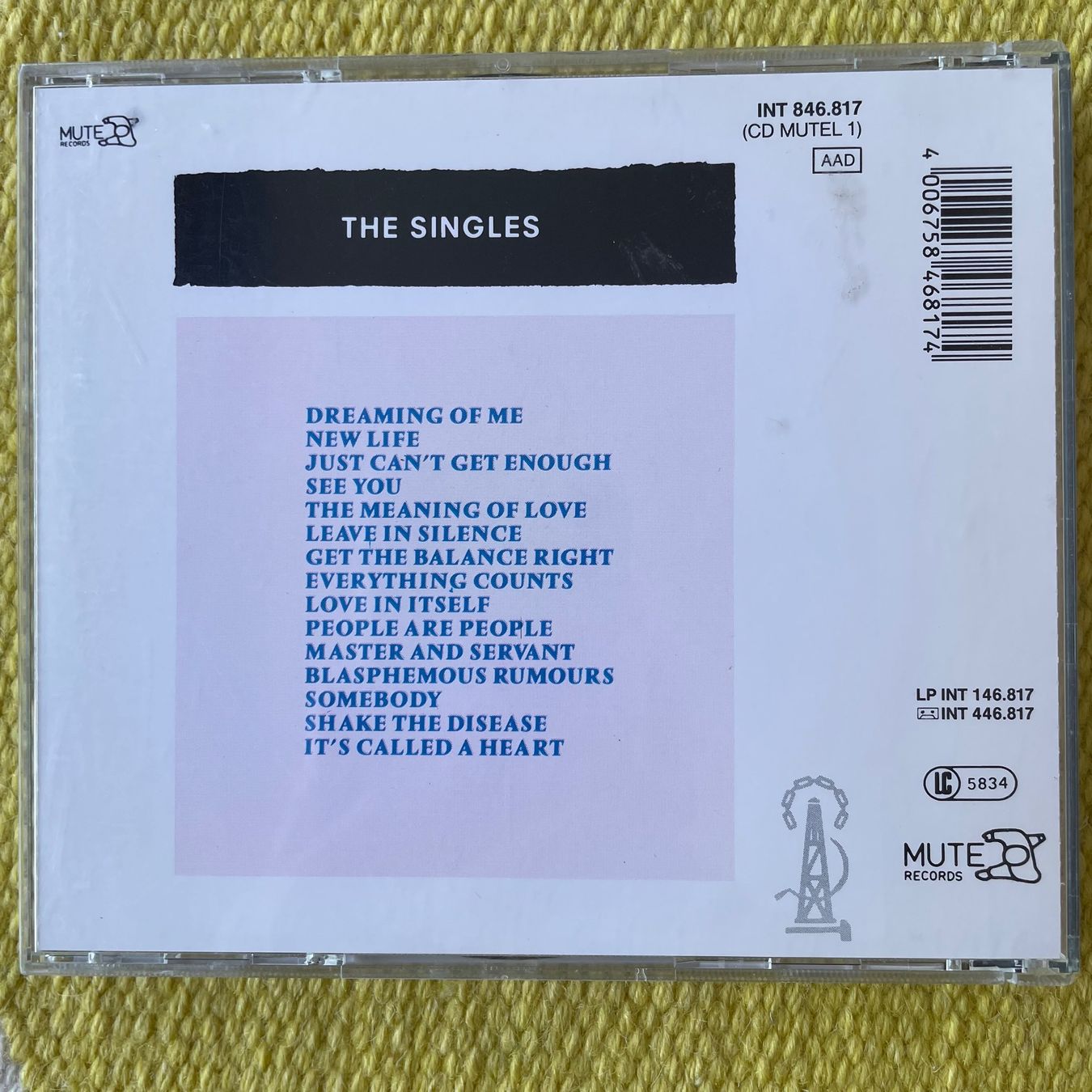 CD: DEPECHE MODE-THE SINGLES 1981-1985 – Usato da Rorschacherberg venduto da CD-Roli 1