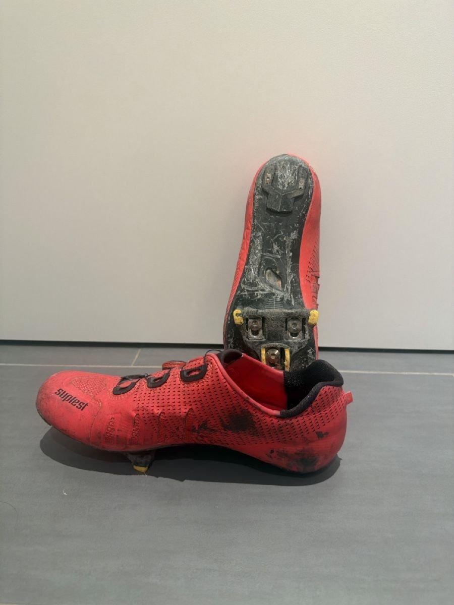 Suplest Scarpe da uomo: Chaussures vélo Suplest rouge système BOA état usagé – Usato da Bulle venduto da min_zd9f 1