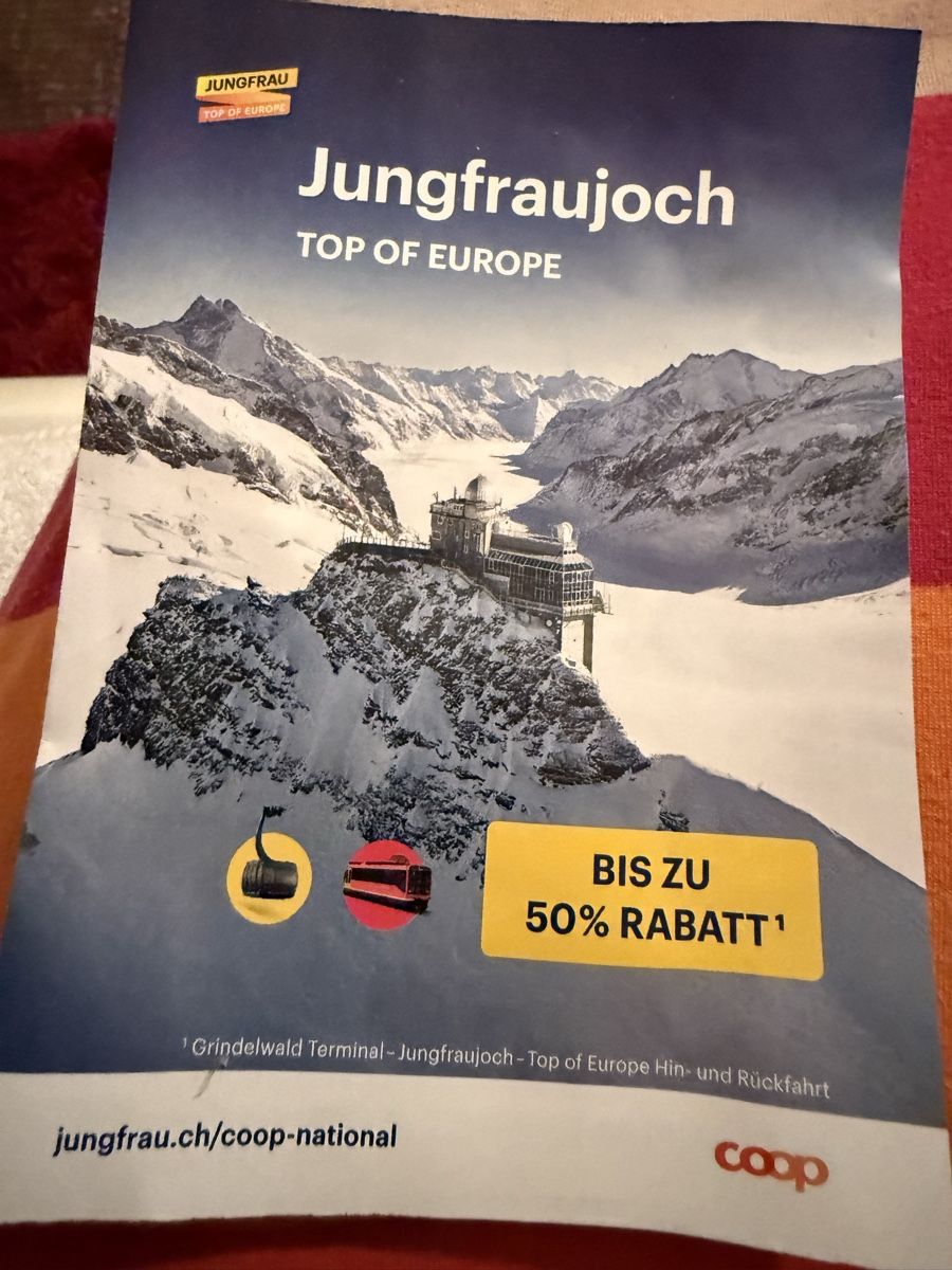 Buoni: Jungfraujoch 50% – Nuovo (secondo la descrizione) da Zollikerberg venduto da Fina2022
