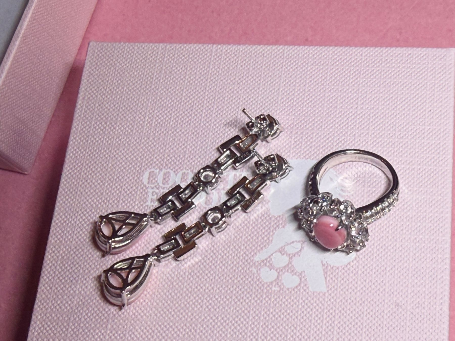 Sonstiger Schmuck: Lot de bijoux en corail rose. Rare – Neu und originalverpackt aus St-Maurice von Sandrinette123 3