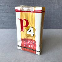 ⚫️ Zigaretten Packung P4 Super Long – 60er Jahre ⚫️