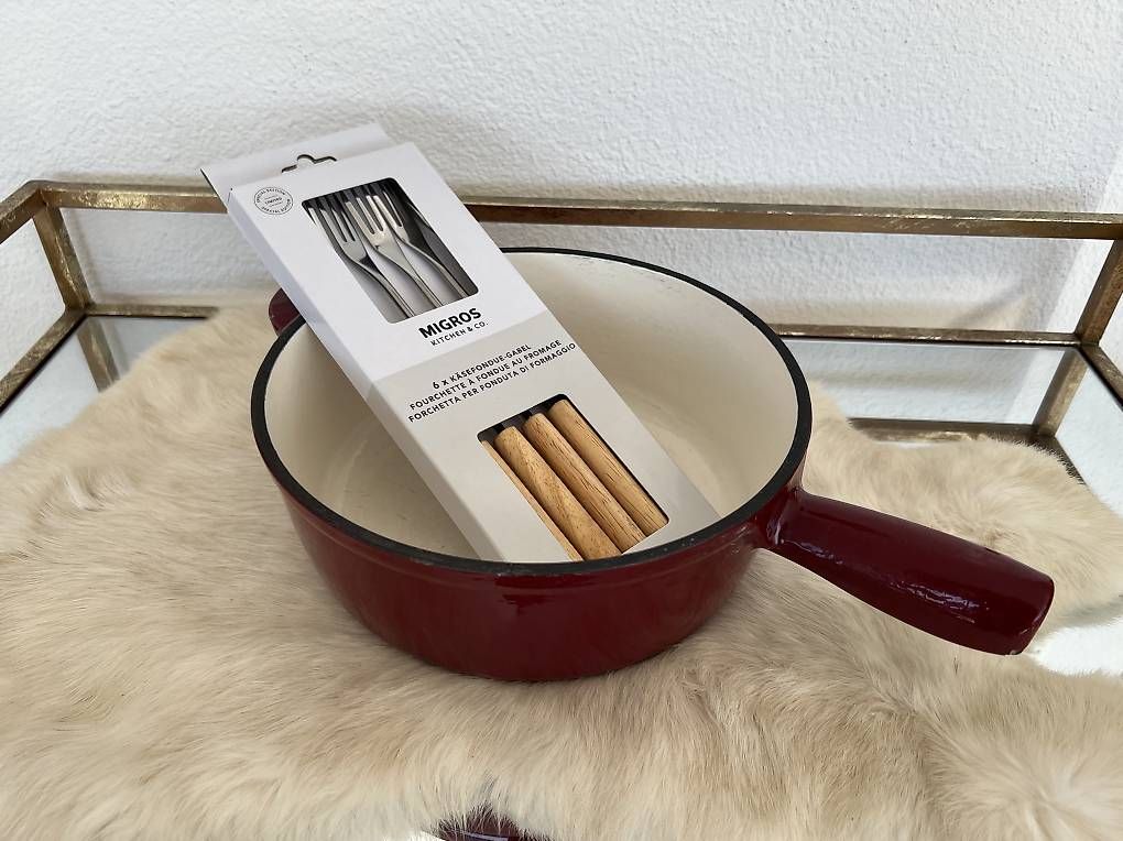 Padelle: Fonduepfanne Caquelon Gusseisen – Usato da Rehetobel venduto da Saentis111
