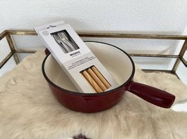 Fonduepfanne Caquelon Gusseisen