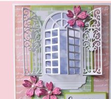 Neues Stanzschablonen-Set Fenster und Vögel