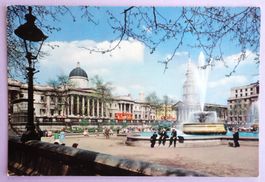 London, Trafalgar Square with the National Gallery