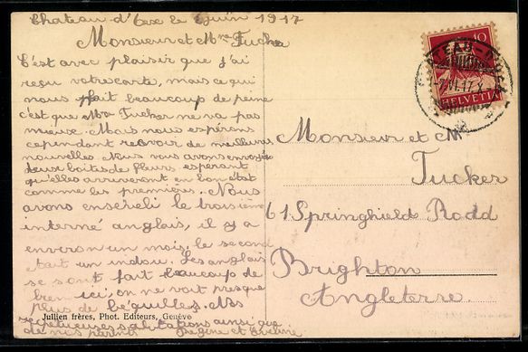 Cartoline postali: AK Château d'Oex, Panorama et le Rubly – Usato da Berlin venduto da bartko-reher 1