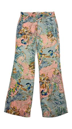 Joyce&Girls Seidenhose Print Rosa Blau Gr. 36 Hose Sommer