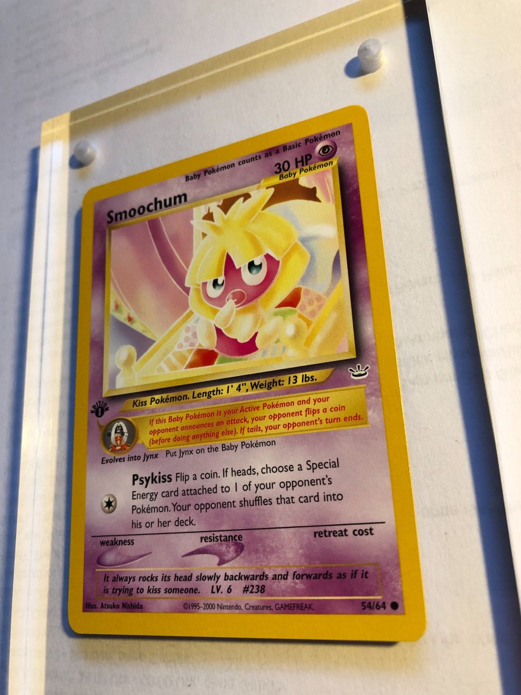 Cartes à collectionner: Smoochum 1st Neo Revelation - MINT - ab 1.- – D'occasion à Giubiasco par dan_pr8b 2