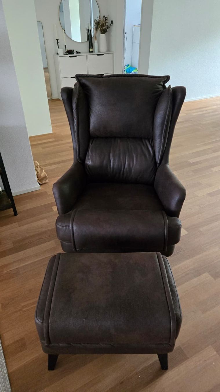 Poltrone: Designer Relaxsessel mit Hocker – Usato da Lostorf venduto da koe_8bx5