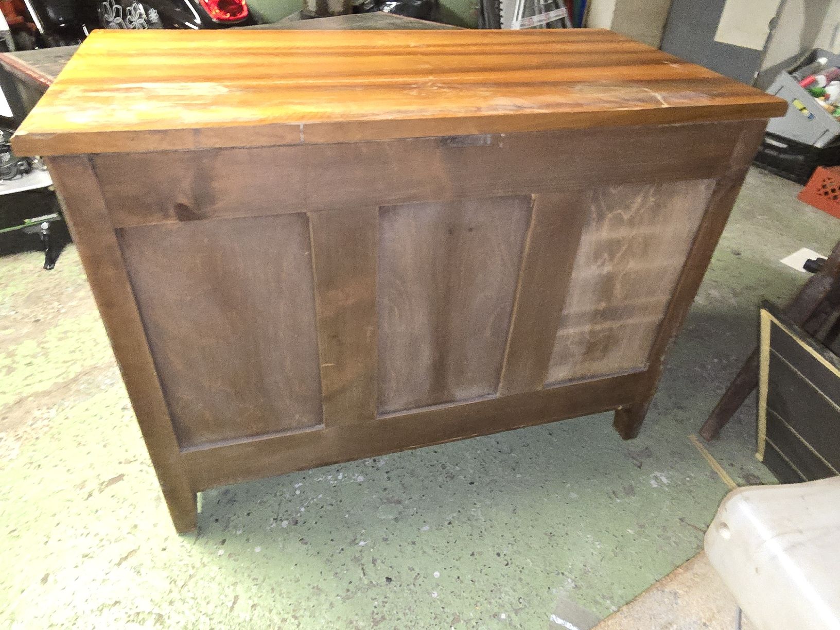 Cassettiere: Antike Kommode Holz mit 3 Schubladen 110x57x80cm   – Usato da Rorschach venduto da TimelessTrading 5