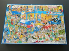 "Land unter!" Puzzle von Jan van Haasteren