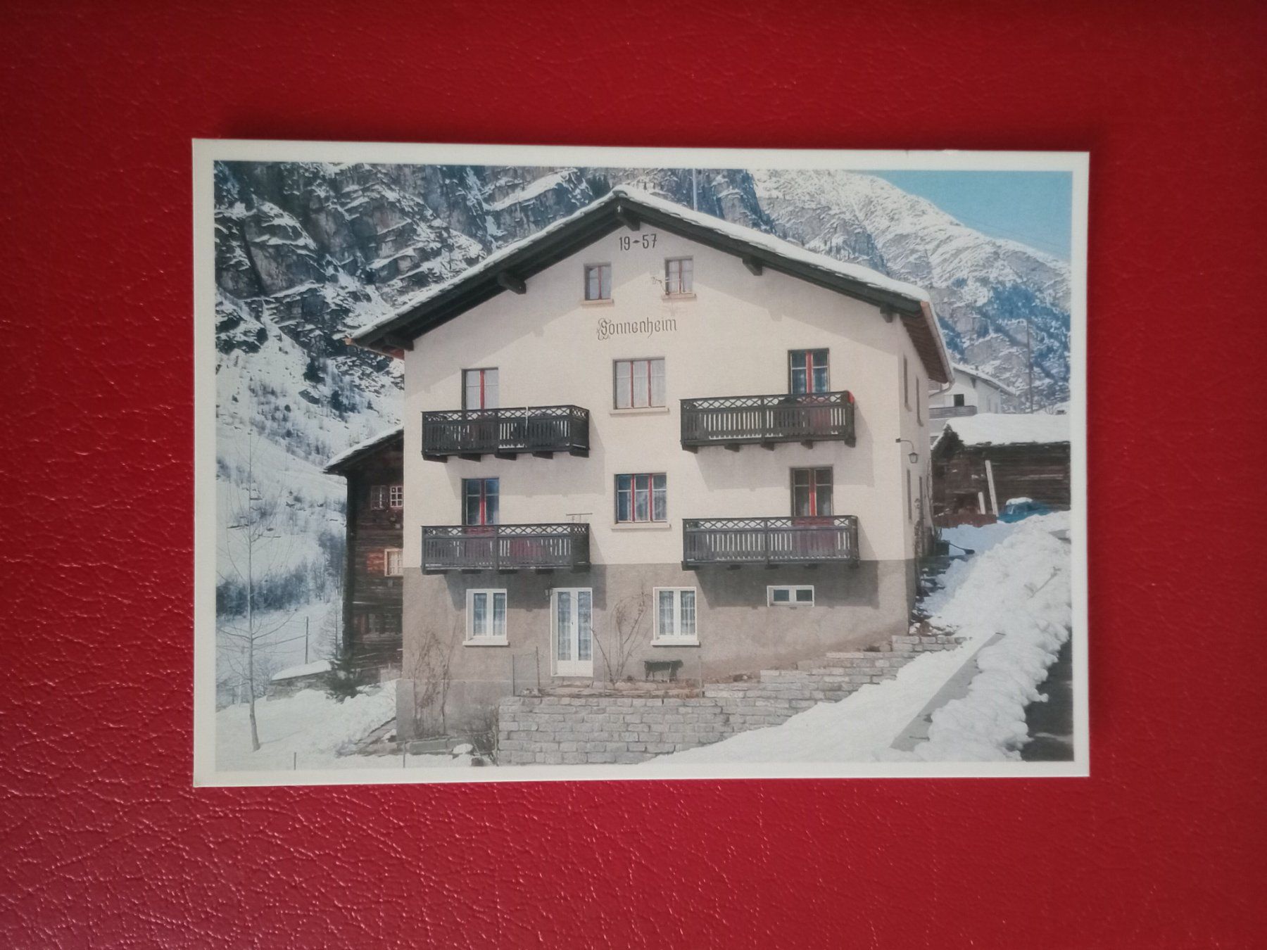 Cartoline postali: Herbriggen Wallis Haus Sonnenheim – Usato da Küttigen venduto da Melisch1000