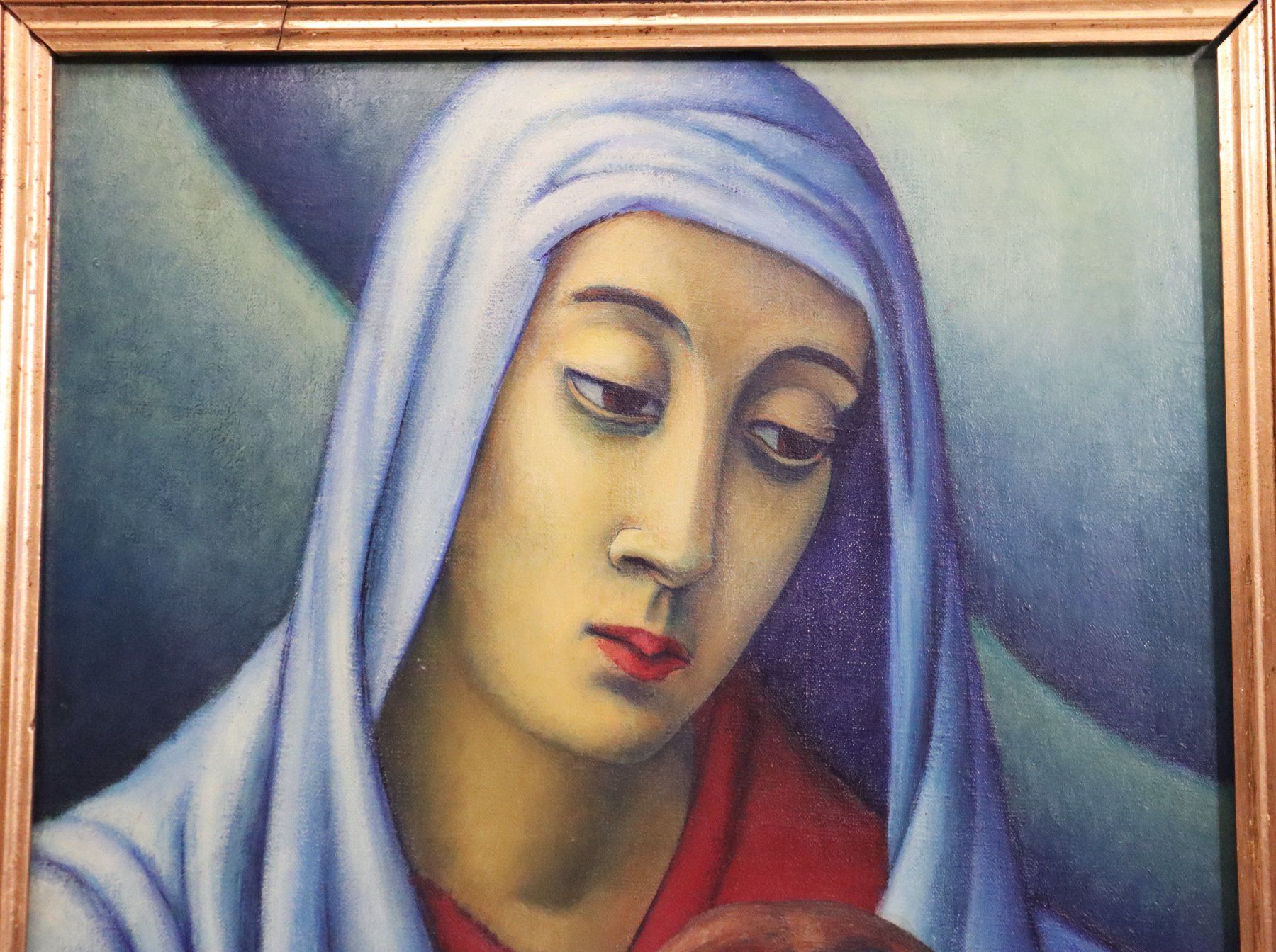 Dipinti: Leo Steck 1883-1960,  Gemälde "Mutter mit Kind", von 1926 – Usato da Zug venduto da Kunst-Fundgrube 5