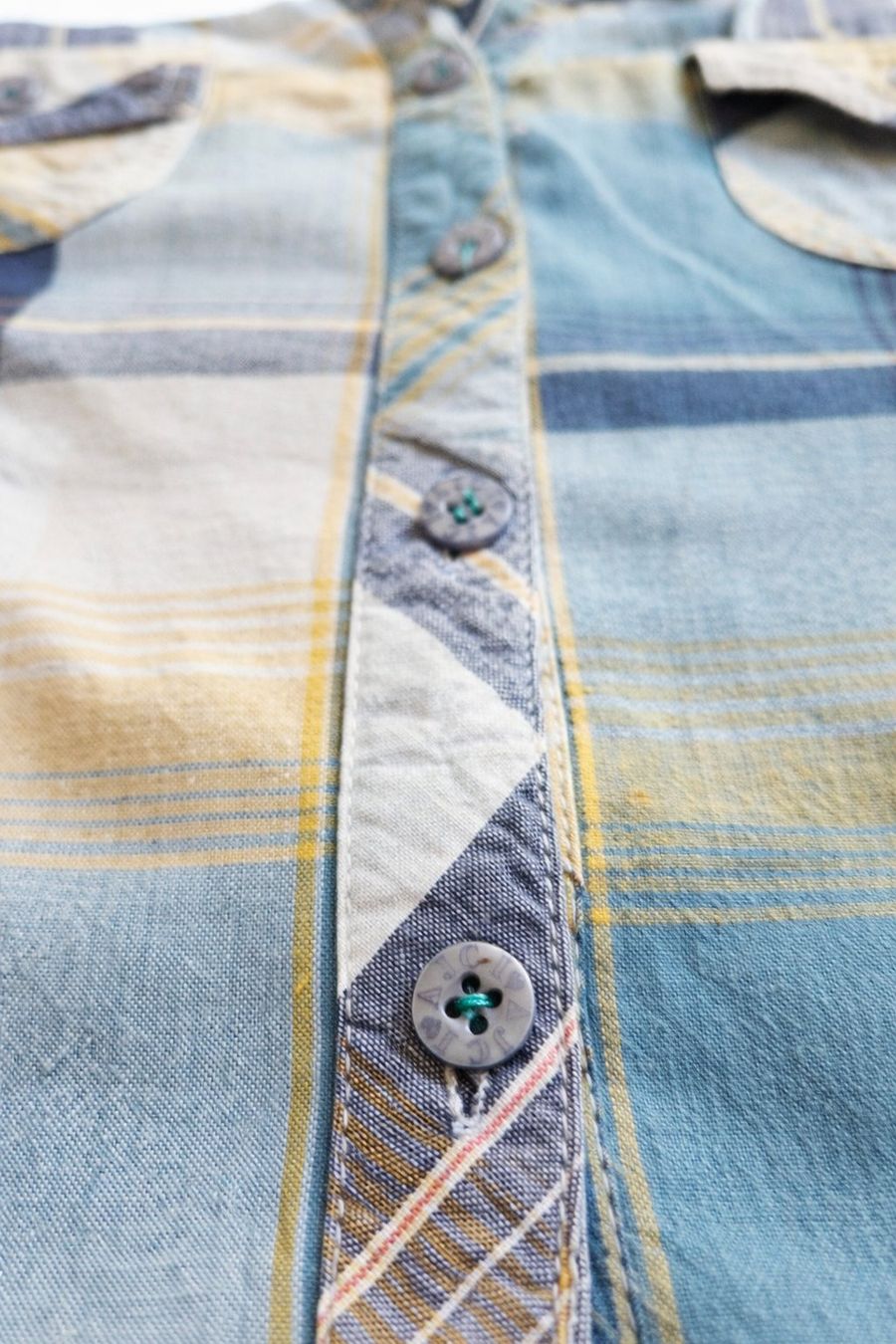 Camicette: Damen Hemdbluse Kariert Blau Gelb – Nuovo (secondo la descrizione) da Fully venduto da VaneaSelection 6