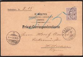 Nr. 64 A auf Privat-Correspondenzkarte , 1891