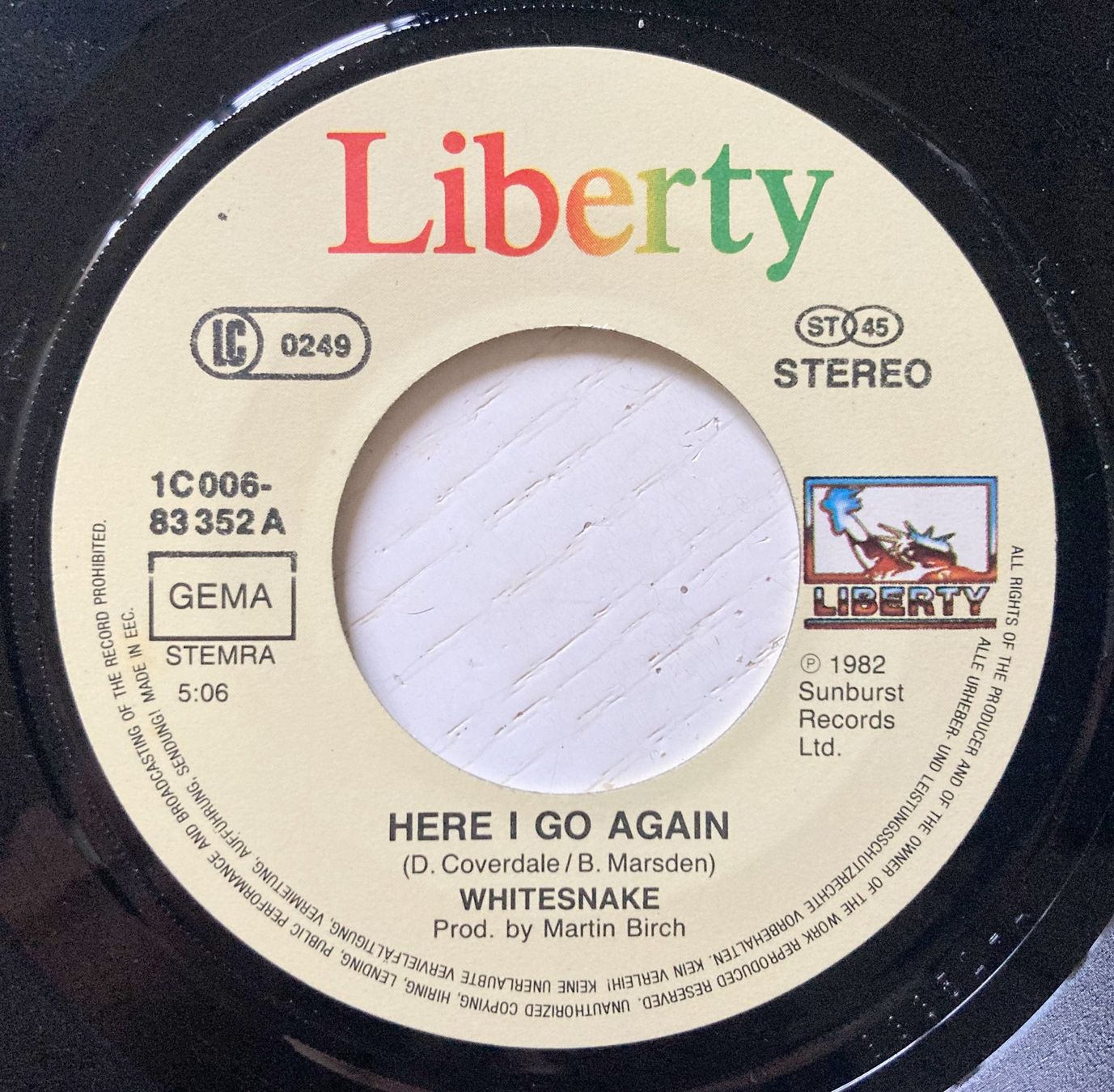 Schallplatten: WHITESNAKE - HERE I GO AGAIN – Gebraucht aus Bottens von hotter-than-hell 2