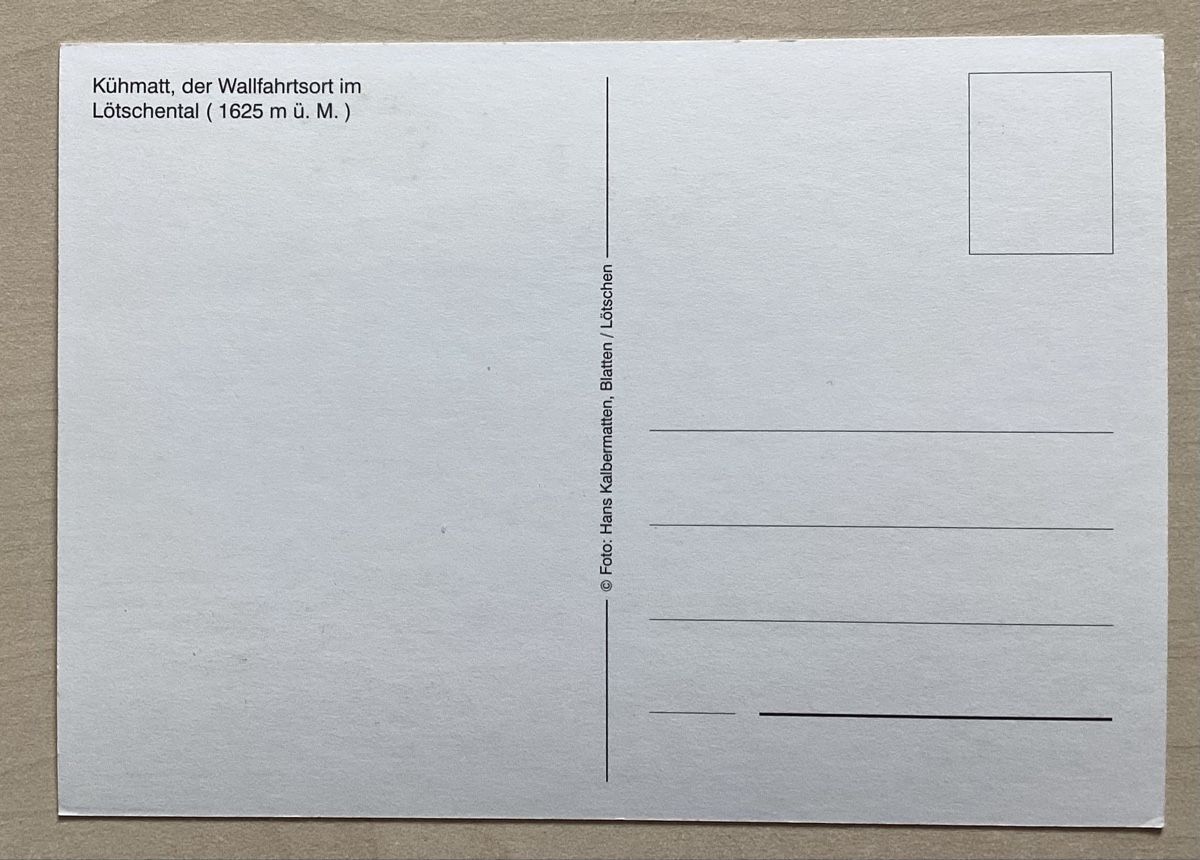 Cartoline postali:  Kühmatt im Lötschental – Usato da Reinach BL venduto da Linda013 1