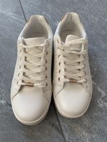 ONLY Sneaker Gr. 37 Weiss/Gold Damen Schuhe, Neuwertig