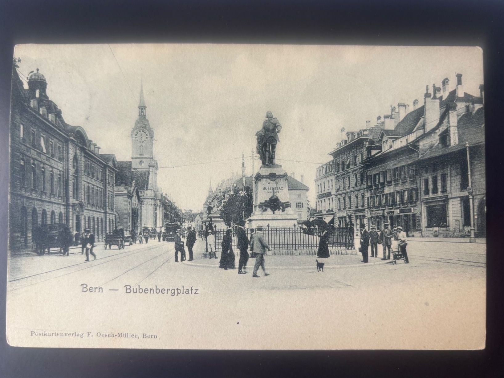Cartoline postali: CPA Berne - Bubenbergplatz - circulée - 15.07.1903 – Usato da Bulle venduto da Claude1630