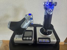 Saitek X52 Pro Flight Control System Joystick + Schubregler