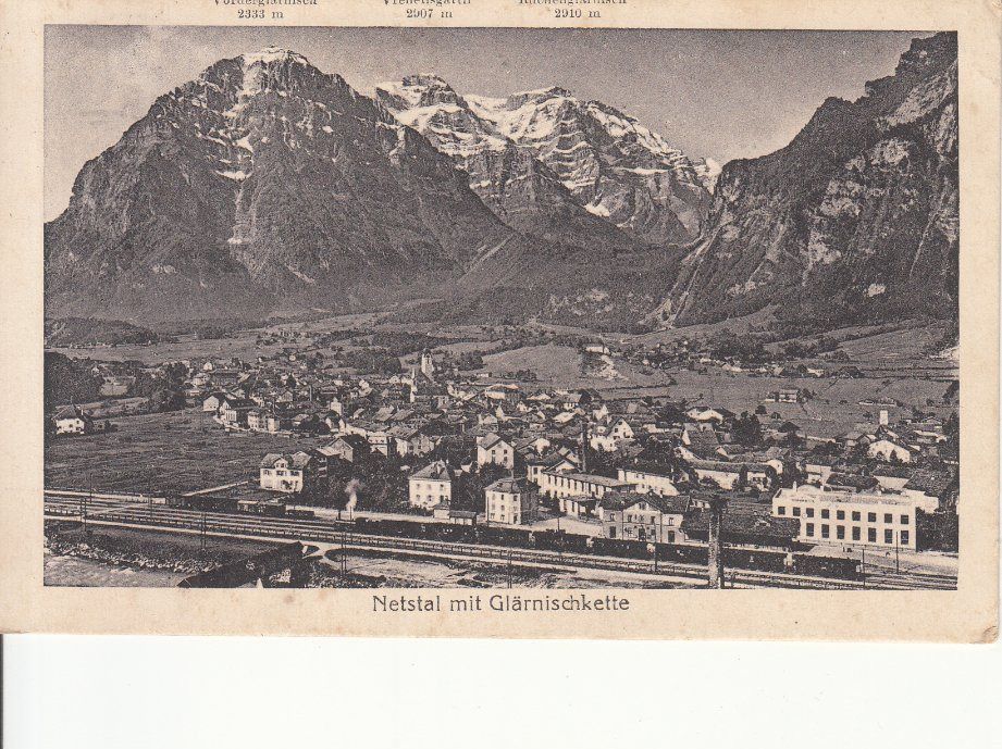 Cartoline postali: Netstal 1921 – Usato da Bürglen TG venduto da StampGraf