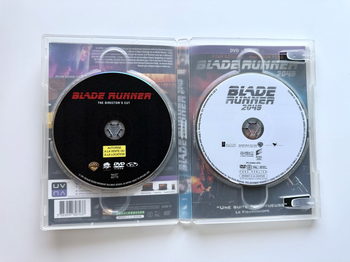 Tutti i DVDs:  Blade Runner + Blade Runner 2049 - DVD , FR IT ENG  – Usato da Couvet venduto da Aura_aura 1