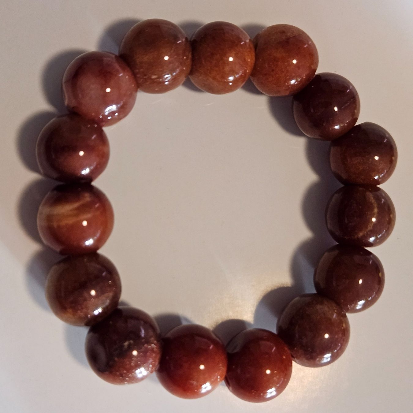 Bracciali & Braccialetti: Bracellet en perles de jade miel – Nuovo e nell'imballaggio originale da Vernier venduto da 19pigments 1