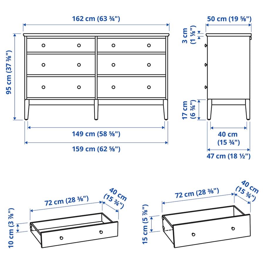 Ikea Cassettiere: Kommode dunkelbraun mit 6 Schubladen. Holzoptik – Nuovo (secondo la descrizione) da Olten venduto da sizzlh 2