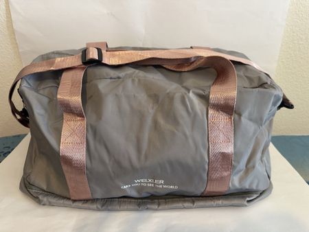Sporttasche Welxier grau mit Roségold 