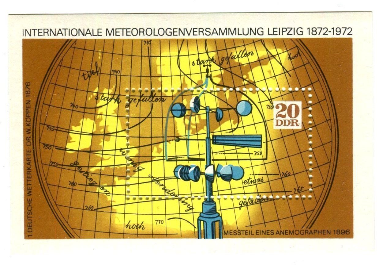 Alle Briefmarken: Block "Meteorologie". DDR. – Neu und originalverpackt aus Basel von Butsch5