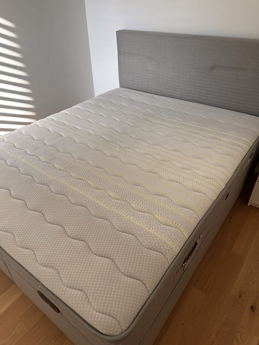 Lits: Bed with storage function, grey, 160x200 cm – D'occasion à Zürich par sem_6kf7 2
