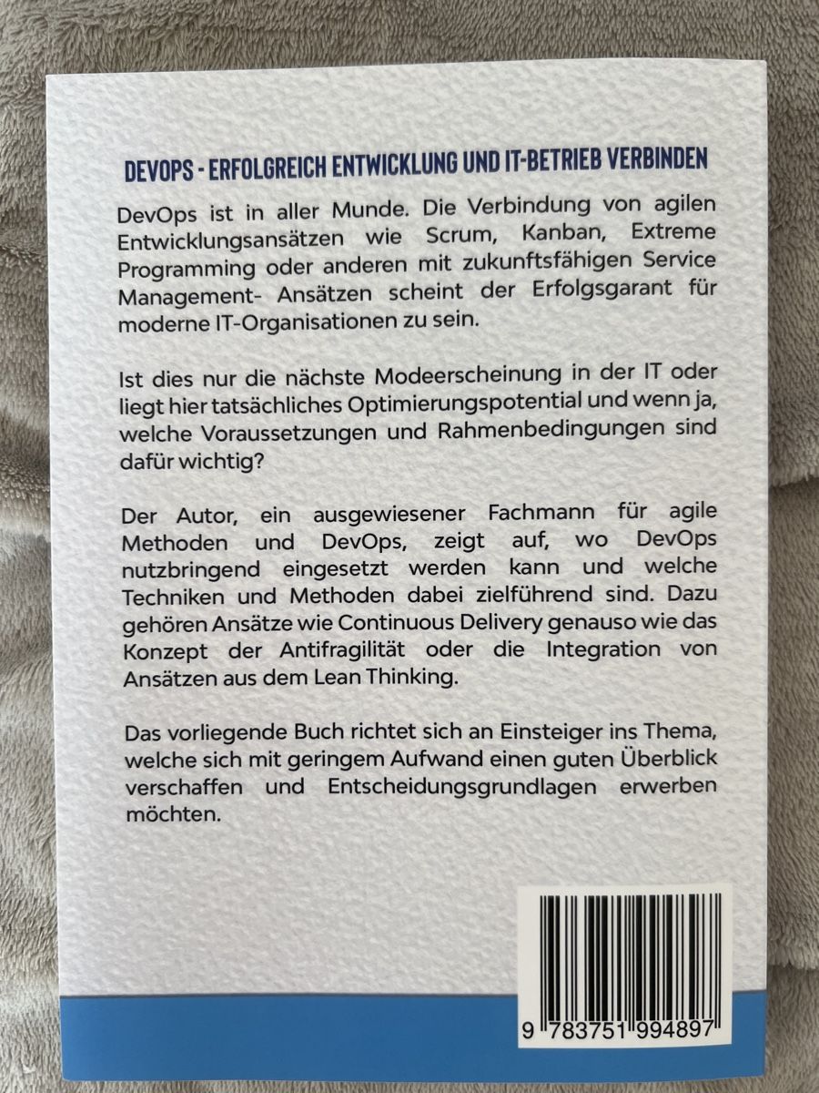 Libri: DevOps - Erfolgreich Entwicklung und IT-Betrieb verbinden – Nuovo (secondo la descrizione) da Stein am Rhein venduto da Jermainiron 1