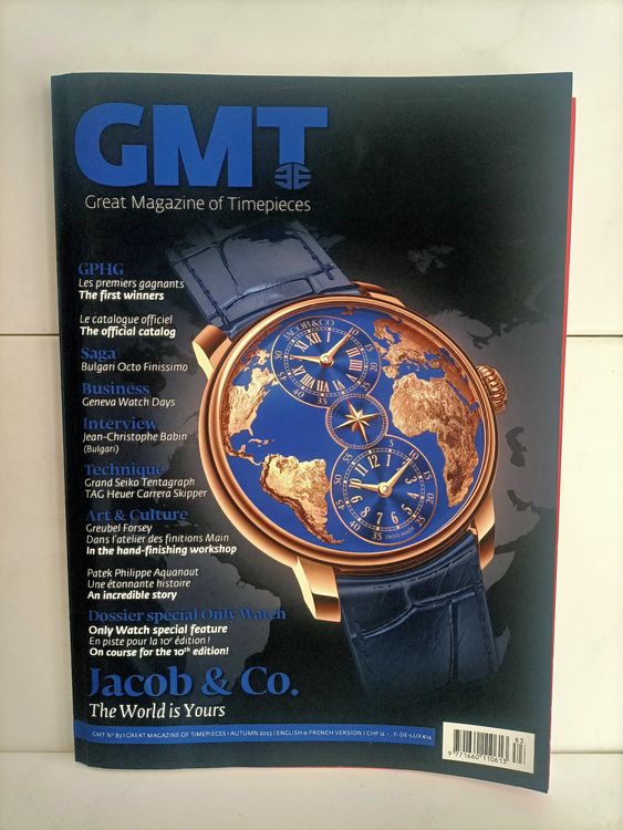 GMT 83 - Bulgari - Seiko - TAG Heuer - Patek Philippe (D'occasion) à ...