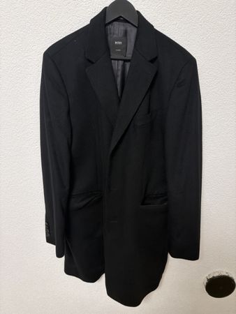 Hugo Boss Mantel schwarz Herrenmantel in gutem Zustand