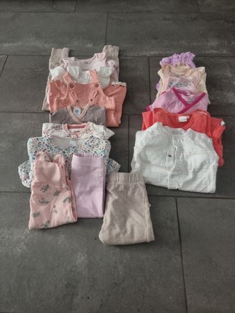 Baby Kleidung Set Rosa Grösse 62/68 guter Zustand