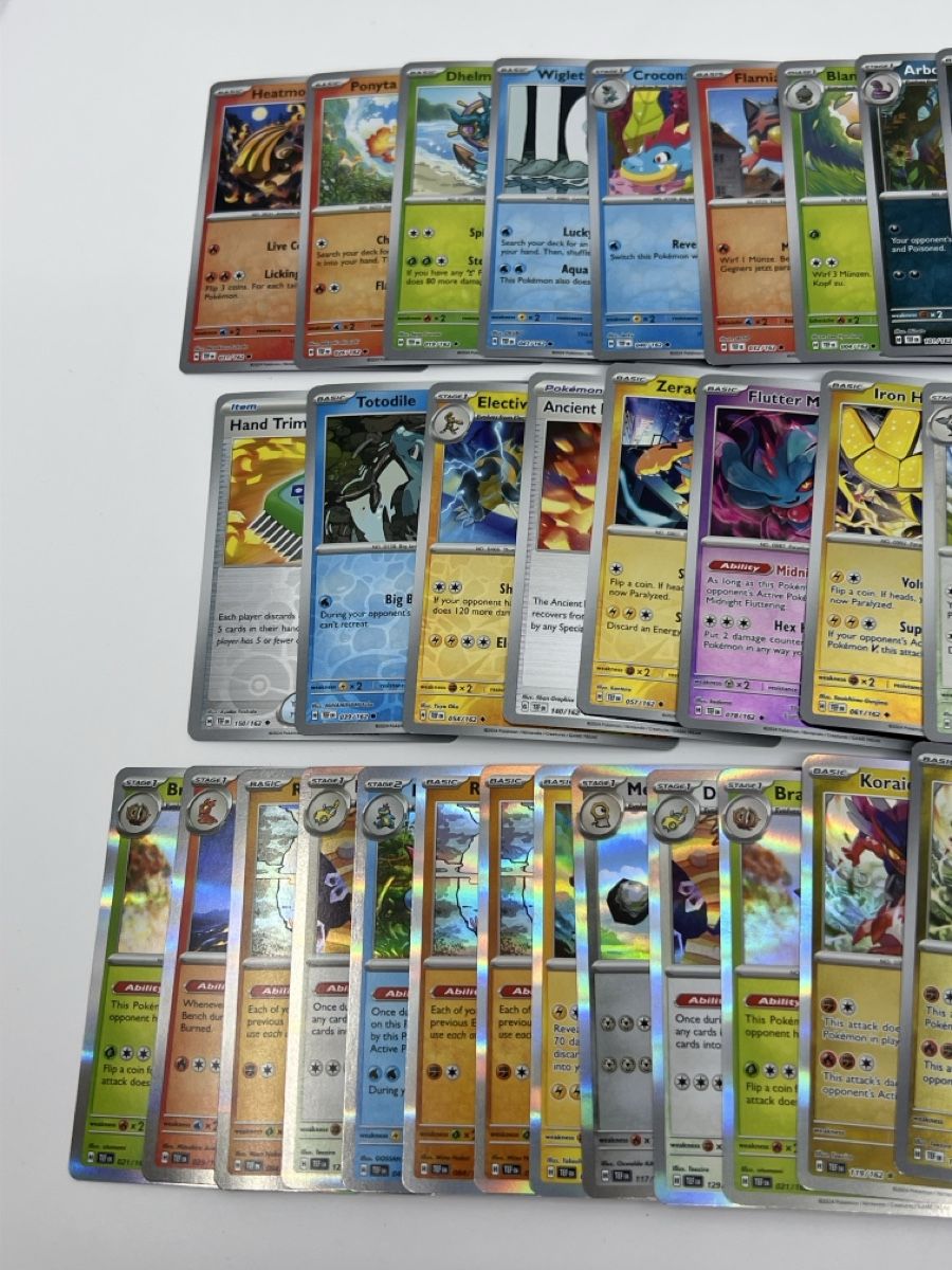 Pokémon Sammelbilder & Trading cards: 46 Pokemon Karten Reverse und Holo von 2024 Temporal Forces  – Gebraucht aus Diegten von 5shop7 3
