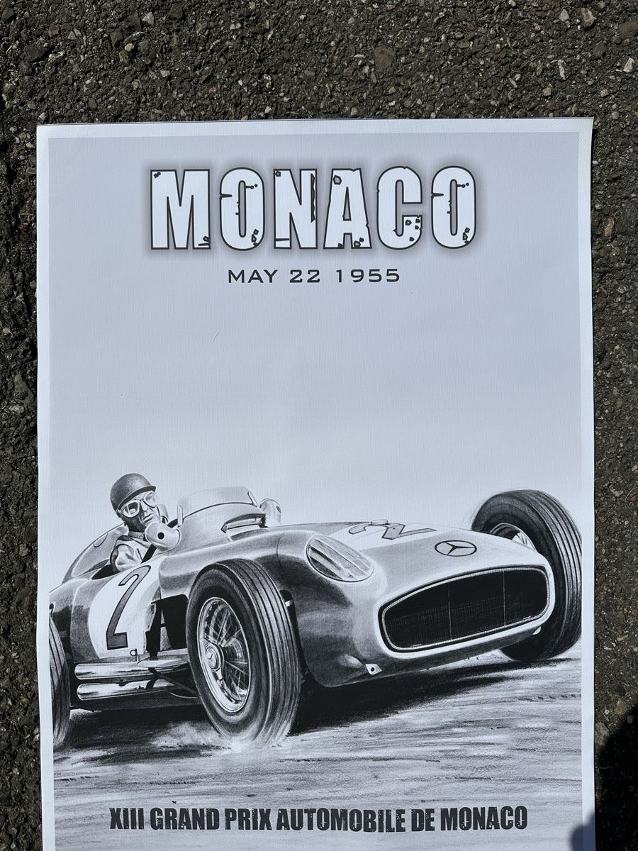 Poster & Bilder: Mercedes Monaco 1955 Racing  – Neu (gemäss Beschreibung) aus Reinach AG von rares75