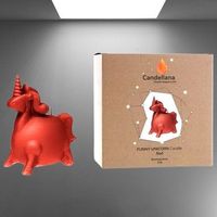 🦄Magisches Licht: Handgefertigte Einhorn Kerze 3D Effekt🕯️