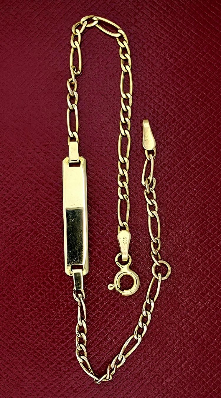Bracciali & Braccialetti: 14 Karat Kinderarmkette aus Gold  – Usato da Zürich venduto da Juwelier_Stauffacher