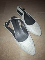 Tamaris Slingpumps hellbeige mit Silberapplikation 36