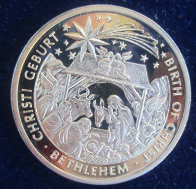 Medaglie: Die Geburt Christi - 40 mm - PP – Nuovo e nell'imballaggio originale da Luzern venduto da Horoskop1
