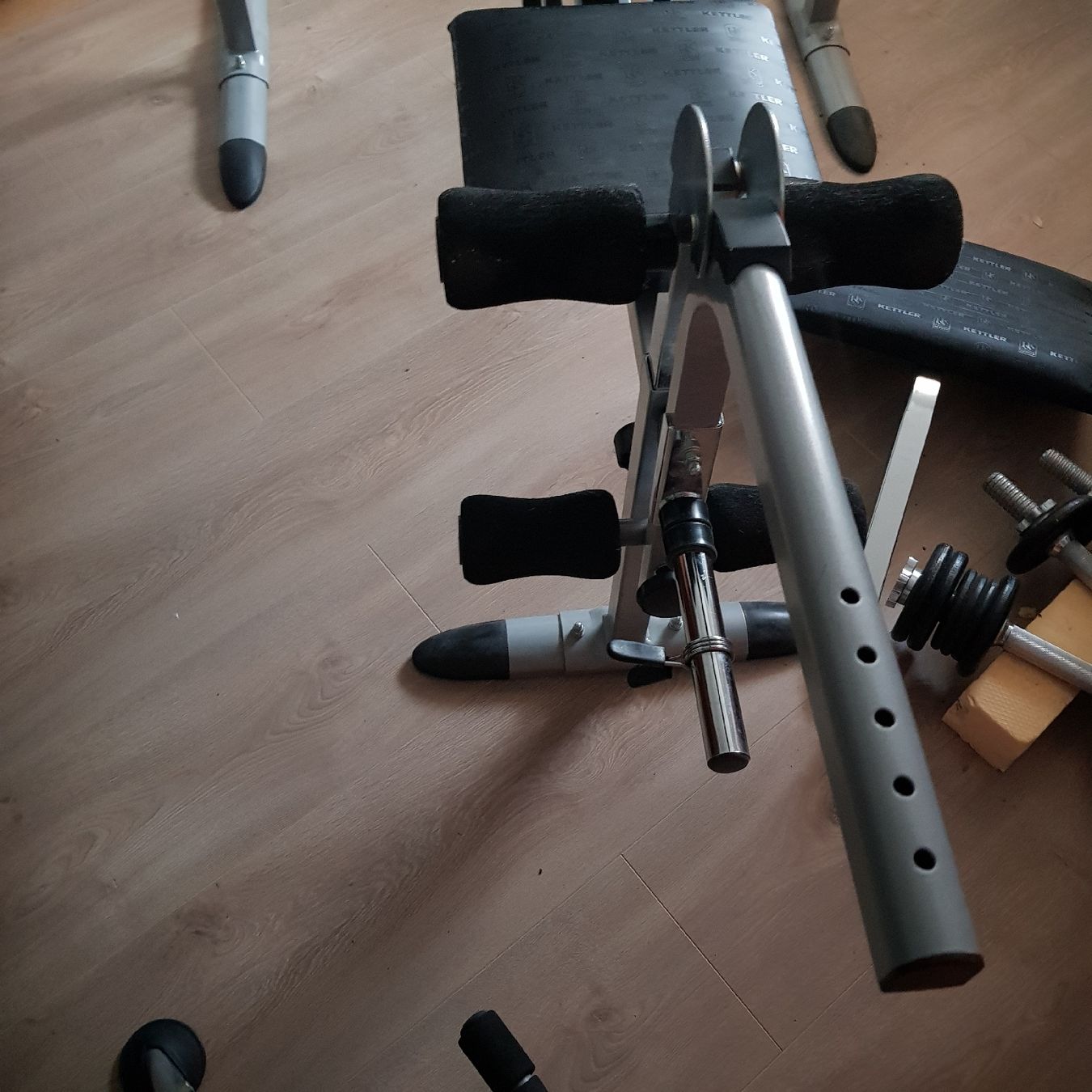Kettler Manubri & Pesi: banc musculation kettler avec poids – Usato da Court venduto da Lechotg 3