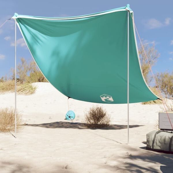 Ombrelloni: Auvent de plage avec ancres de sable vert 214x236 cm  – Nuovo e nell'imballaggio originale da Palézieux venduto da bantouklan1 1
