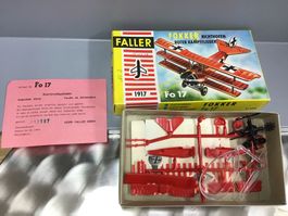 Faller Fokker Fo 17, Roter Kampfflieger, Modellbausatz